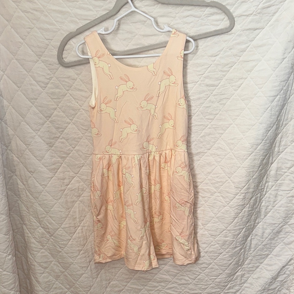 SweetHoney Peach Bunny Girls' One Piece Romper (8Y)